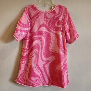 Sequin pink dress H&M size 6